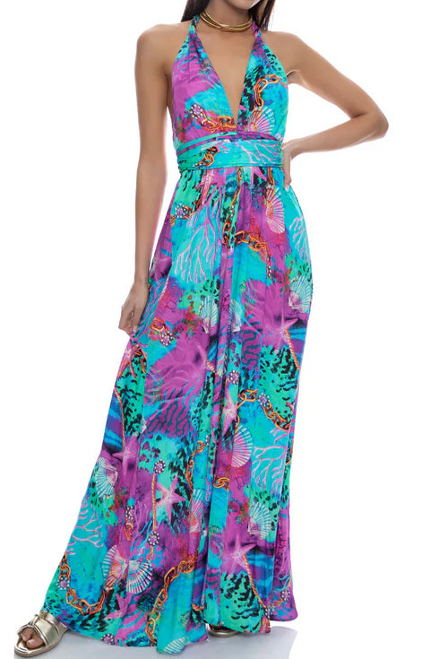 Luli Fama Treasure Convertible Maxi Dress